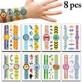 thumbnail image 1 of 8 Sheets Kids Tattoo Sticker Cute Waterproof Watch Fake Tattoo Temporary Tattoo, 1 of 10