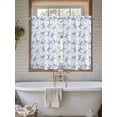 thumbnail image 7 of Kitchen Curtains 54 Inches length, Purple Blue Bow Ribbon Window Treatment Curtain Drapes, Vintage Modern Art Bowknot Decorative Window Curtains for Bedroom Cafe, 52"x54", 2 Panels, 7 of 7