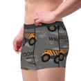 thumbnail image 3 of Wukai Construction Machines Print Men’s Underwear Breathable Boxer Briefs,&nbsp;Moisture Wicking & Breathable-Large, 3 of 7
