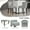 Grey, variant on Set of 2 Counter Height Barstools, 26.75 Backless Faux Leather Stools for Kitchen Island, Dark Brown PU