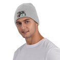 thumbnail image 5 of XMXT Winter Casual Beanie Hats for Men Women, American Lady Statue Vintage Print Unisex Adult Cap Warm Daily Knit Hat Skull Caps, Gray, 5 of 9
