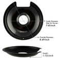 thumbnail image 5 of Range Kleen P106 Style D Large Heavy Duty Black Porcelain Drip Pan, 5 of 6