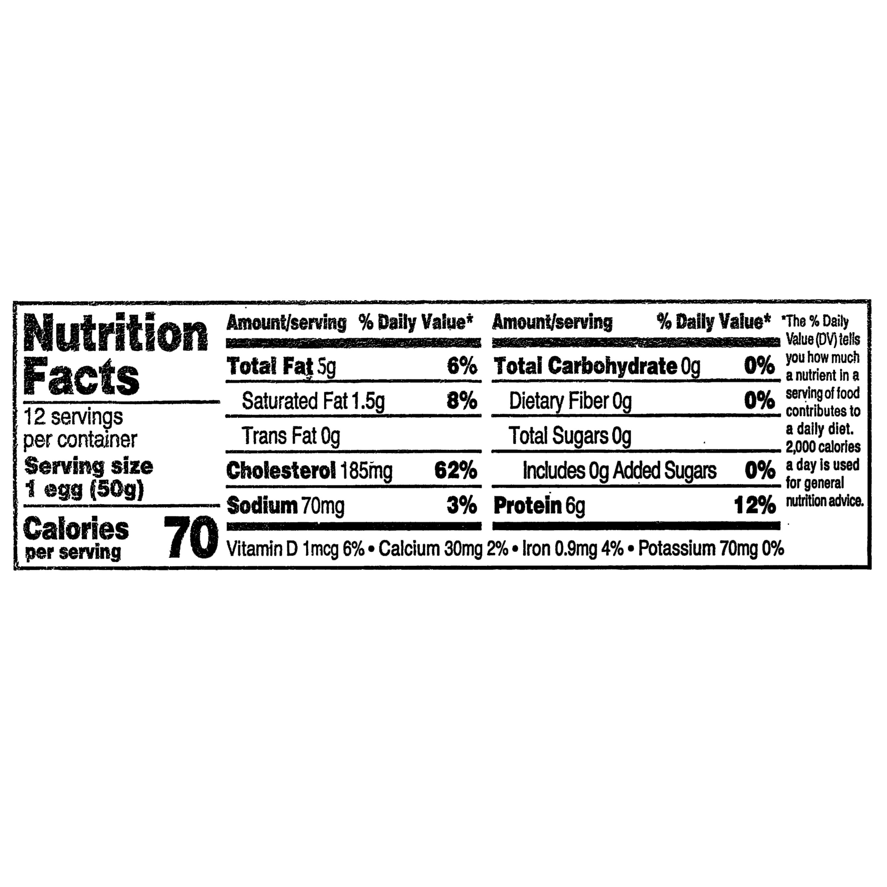 Marketside Grade A Large Pasture Raised Brown Eggs, 12 Count