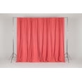 thumbnail image 2 of Solid Poplin Window Curtain or Photography Backdrop 58" Wide - Coral, 2 of 5