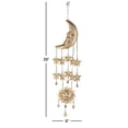 thumbnail image 3 of DecMode Gold Eclectic Metal Moon and Sun Windchime Bell with Multi-Colored Beads, 9"L x 39"H,, 3 of 8