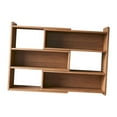 thumbnail image 3 of Tnarru Wooden Bookcase Cube Storage Organizer Shelf Modern Retractable Bookshelf Book Rack for Study Room Small Space Bedroom Indoor 40cm to 70cm, 3 of 8