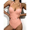 thumbnail image 6 of Womens Solid Color Swimwear High Waist Swimwear, 6 of 8