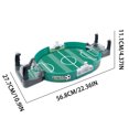 thumbnail image 4 of Green Tabletop Football Board Game Two Player Interactive Foosball Toy With Scorekeeper Portable Sports Field Catapult Game Family Party Activity Set, 4 of 9