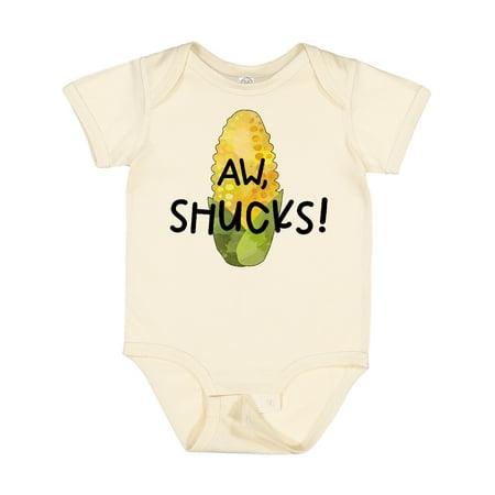 

Inktastic Aw Shucks! Corn on the Cob Humor Gift Baby Boy or Baby Girl Bodysuit