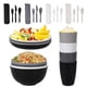 thumbnail image 1 of Nvzi 28pcs Wheat Straw Dinnerware Sets for 4 - Lightweight Unbreakable - Microwave Dishwasher Safe - Perfect for Picnic, Dorm,Camping Plates Cups and Bowls Set -Multicolour, 1 of 5