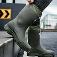 thumbnail image 6 of LIJCC Mens Rain Boots Stylish Mid-Tube Water Boots Waterproof PVC Rubber Boots Outdoor Mud Boots Comfort Lightweight Mid-Calf Gardening Fishing Shoes, 6 of 6