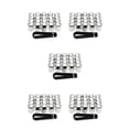 thumbnail image 1 of Scienceny 20 piezas tapa de válvula de neumático de coche portátil elegante reemplazo Universal Hexagonal Guard Protector accesorios plata Type2 NO2, 1 of 6