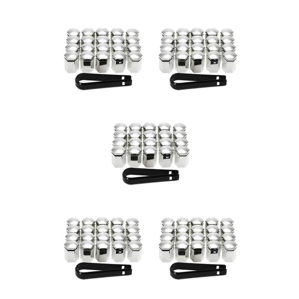 Speravity 20 piezas ABS tapa de válvula de neumático de coche portátil Universal Hexagonal automotriz Protector parte accesorios plata Type2 NO2