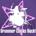 thumbnail image 3 of CafePress - Drummer Chicks Rock Dark T Shirt - Men's Classic Graphic Cotton T-Shirt, 3 of 4