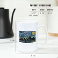 thumbnail image 5 of 15 fl oz Ceramic Mug, St. Louis, Missouri, Waterfront Skyline, Starry Night, Dishwasher & Microwave Safe, 5 of 5
