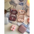 thumbnail image 4 of Candy Color Contact Lenses Box Solid Color Portable Contact Lens Case with Tweezer Suction Stick Set for Travel Kit Holder green, 4 of 6