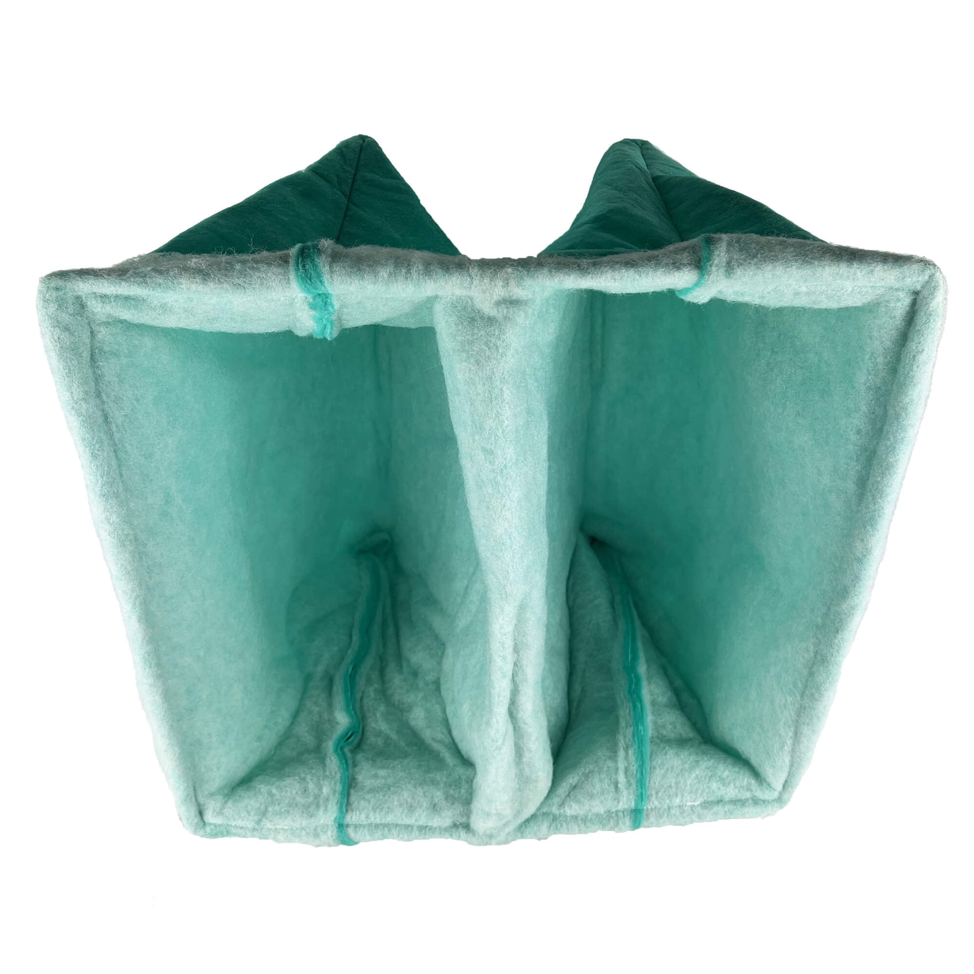 wioboy High-capacity Paint Booth Exhaust Filter Bag, 2 Pocket, 20" x 20" x 15" (10/case)