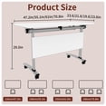 thumbnail image 2 of 2PCS Modern Conference Table,Folding Conference Table with 360°Mobile Wheels,Conference Room Table for Office ,Classroom,Modular Meeting Table, 2 of 7
