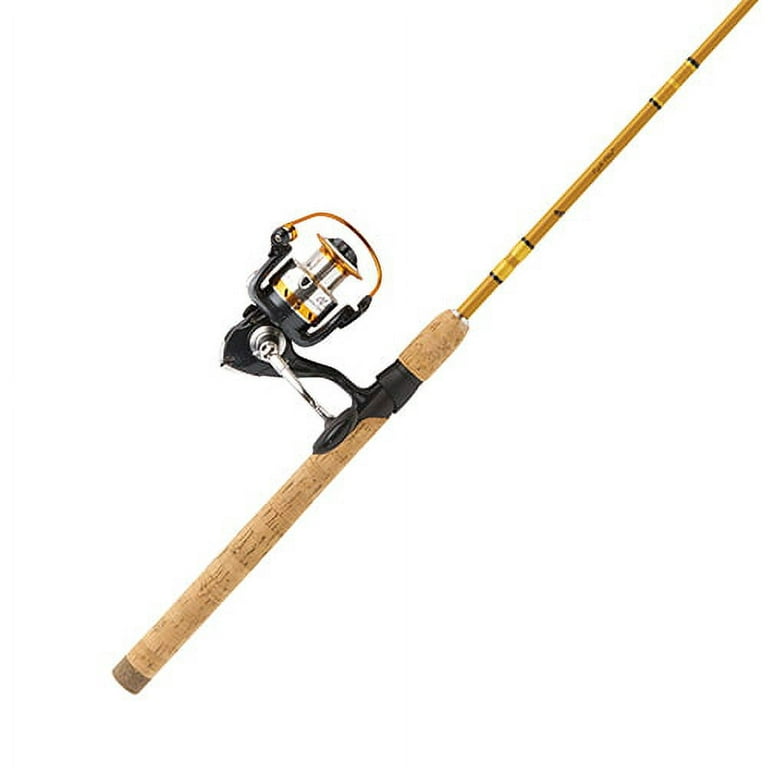 Eagle Claw Crafted Glass Spinning Combo 6'6 Length, 2 Piece, 2+1 Bearing,  Crafted Glass, Medium 
