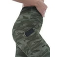 thumbnail image 5 of Allsense Women's High-Waited Leggings - Tummy Control with Zipper Pocket, Olive Camo, Large, 5 of 6