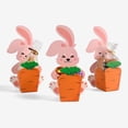thumbnail image 3 of 20 Pack Easter Bunny Carrot Treat Boxes, 3D Rabbit Candy Favor Boxes for Cookies Chocolate Easter Egg Hunt Spring Party Gift Box Decoration, 5.91x0.54 Inch, 3 of 9