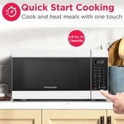 Frigidaire 0.9 Cu. ft. Countertop Microwave Oven, 900 Watt Microwave with 10 Power Levels, White