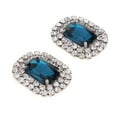 thumbnail image 4 of Elegant Artificial Diamond Crystal Shoe Clips Shoe Buckle For Wedding Shoes Blue, 4 of 7