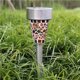 thumbnail image 4 of Wosthever Luces de jardín solares Mosaico decorativo al aire libre Luces de camino de vidrio LED Luces de paisaje solar de LED blancas a prueba de agua Iluminación y accesorios Numero 3 Wosthever HA026415-03, 4 of 6