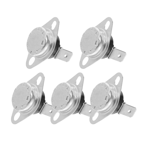 ibasenice 5Pcs Metal Thermal Control Thermostat for Electric Heater Oven Microwave Temperature Switch