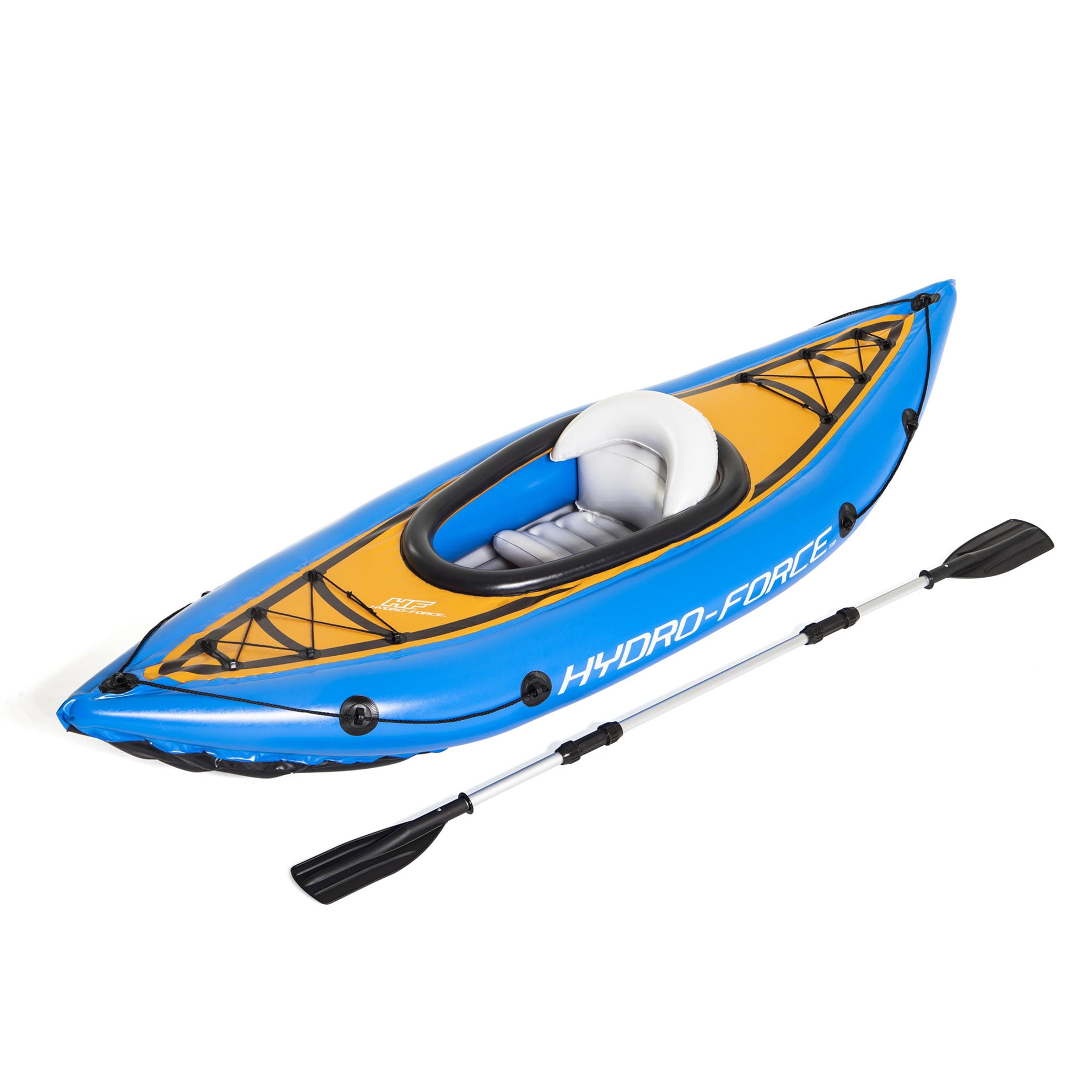 Brand New in Box! Hydro-Force Cove Inflatable 1 Person Kayak with Oars & Pump 