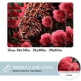 thumbnail image 2 of Leopard Soft Polyester Non-Slip Machine Washable Floor Carpet Door Mat Office Rugs, 2 of 6