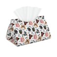 thumbnail image 2 of Lsque Hip Hop Dog Printed Long Tissue Box Cover Holder, Facial Paper Organizer Dispenser,Triangle with Bottom Belt, PVC Leather Decorative Organizer, 2 of 9