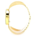 thumbnail image 4 of Reloj de pulsera elegante y brillante de cuarzo con correa de malla ancha para mujer, dorado, 4 of 14