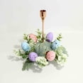 thumbnail image 5 of Nkmbld Easter Decorations, Easter Wreath Decor, Simulation Easter Eggs Candle Holders Wreath Wedding Decoration Desktop Candle Wreath, 5 of 8