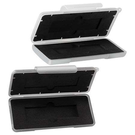 Minkissy hard drive case Hard Disk Storage Case PP Material Shockproof for Storage 2Pcs