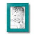 thumbnail image 2 of ArtToFrames 5" x 7" Aqua Picture Frame, 5x7 inch Green Wood Poster Frame (WOM-4428), 1 Pack, 2 of 7