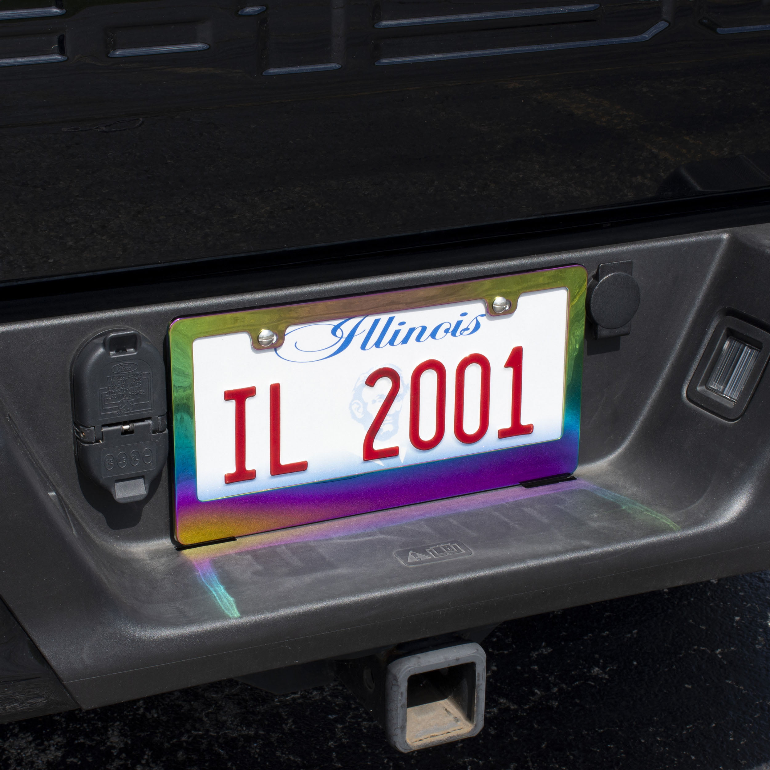 License Plate Frame I Love Aardvark Zinc Weatherproof Car Accessories Chrome 