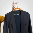 thumbnail image 4 of 10 Pack Orange Velvet Hangers - 0.5cm Thick Antislip Clothes Hangers Space Saving Non-Slip for Coats, Dresses, Pants, Closet Organization with Rust-Proof Metal Hook, 4 of 6