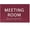 Burgandy, variant on ADA CENTRAL SIGNS - 6" X4" Meeting Room Sign - ADA Compliant Tactile Graphics Grade 2 Braille Text Acrylic Wall Sign | Privacy, Interview, Room Name Sign for Schools, Hospitals, Offices, & Apartments