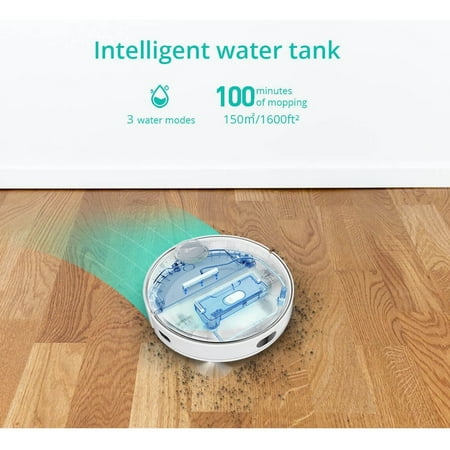 360 - S9 LiDAR Dual-Eye Vacuum+Mop Combo Robot Cleaner - White