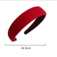thumbnail image 2 of Temperament Premium Hair Accessories Winter Autumn Face Smaller Hair Headband Wide Hair Band Hair Hoop Tweed Hairband E, 2 of 7