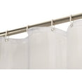 thumbnail image 3 of HZKAICUN Water Resistant Vinyl Shower Curtain Liner with Metal Grommets and Plastic Hooks - 72" X 72", Clear, 3 of 6