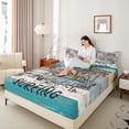Castle Fairy Surf Camper Art Full Size Sheets 4-Piece for Teens, "Let's ...