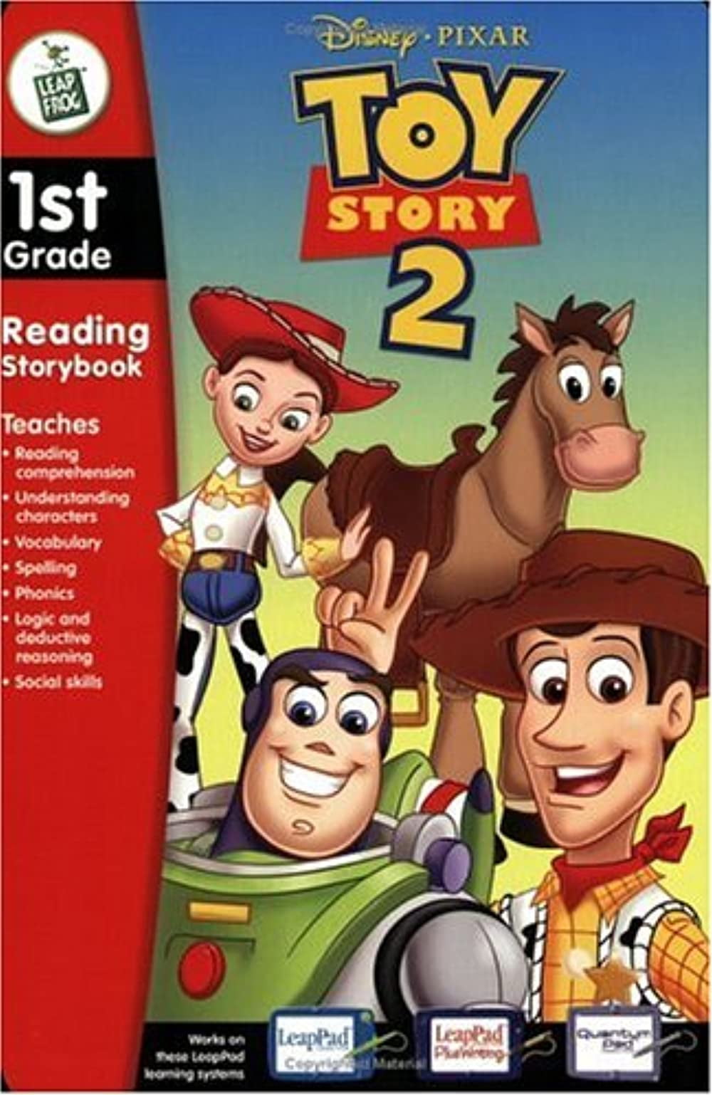 LeapFrog LeapPad Leap 1st Grade Reading Disney Toy Story 2 Book Cart for sale online 