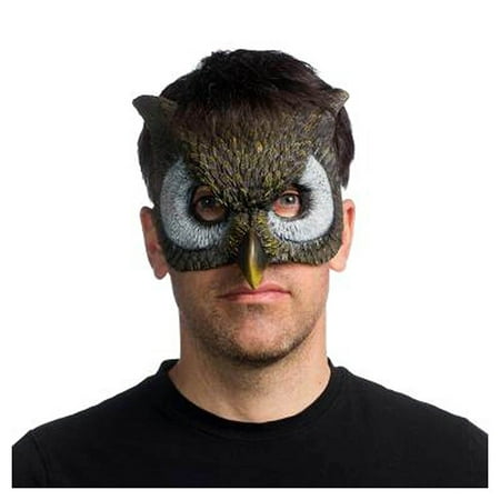 Owl Adult Costume Lastex Half Mask