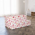 thumbnail image 2 of Floral Foldable Mattress, Vibrant and Doodle Style, 78.7" x 47.2", Multicolor, by Ambesonne, 2 of 4