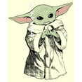 thumbnail image 2 of Men's Star Wars: The Mandalorian Grogu Krayt Dragon Pearl Graphic Tee Beige Medium, 2 of 4