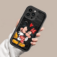 thumbnail image 4 of Disney Mickey Minnie Mouse Kiss Phone Case For iPhone 16 15 11 13 14 Pro Max 12 MINI 15 7 8 Plus 11 Pro Soft Phone Kawaii Cover For iPhone 15 Plus White D|https://ae01.alicdn.com/kf/S8c17d76b81f34f9fb, 4 of 5