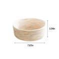 thumbnail image 3 of Yannianjz under $5 Small Woven Baskets, Oval Shallow Storage Baskets, Cotton Rope Empty Decorative Basket, Boho Little Organizer Bins for Bathroom, Cat Dog Toy Gifts Baskets, 3 of 6