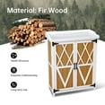 thumbnail image 5 of Space-Saving 2-in-1 Outdoor Cabinet & Potting Bench | Removable Shelves for a Flexible Patio & Lawn Organization, 5 of 8